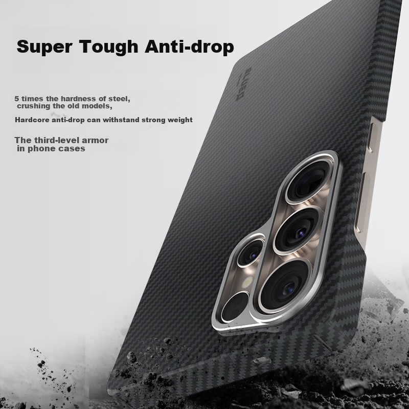 BLUEO Blue Gorilla Case for Samsung S25Ultra, Kevlar Aramid Fiber Shockproof Ant...