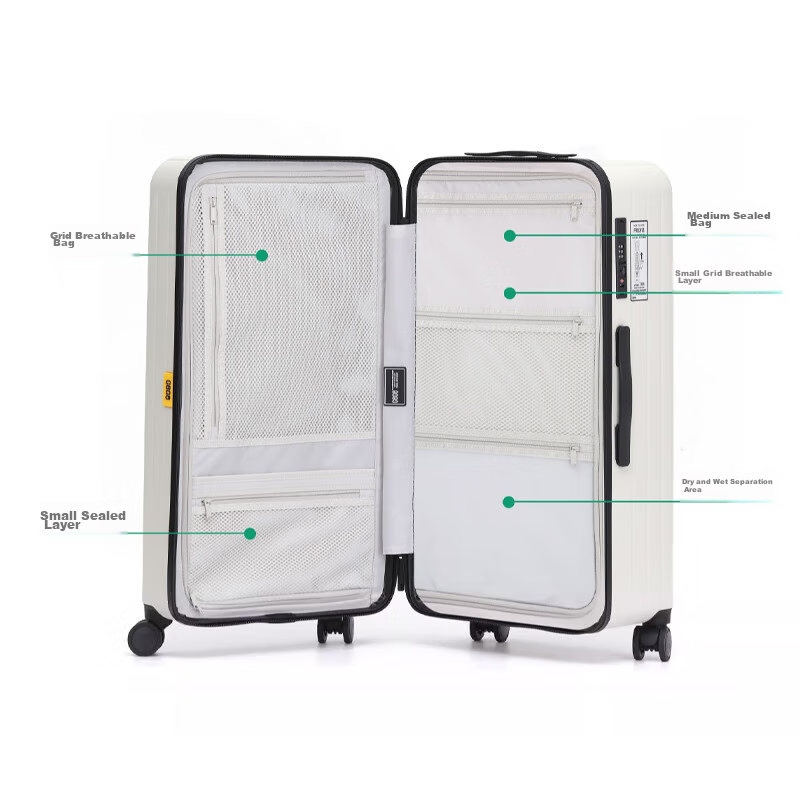 CeceTrunk Series Large Capacity Suitcase with Wheels, Travel Carry-On Luggage wi...