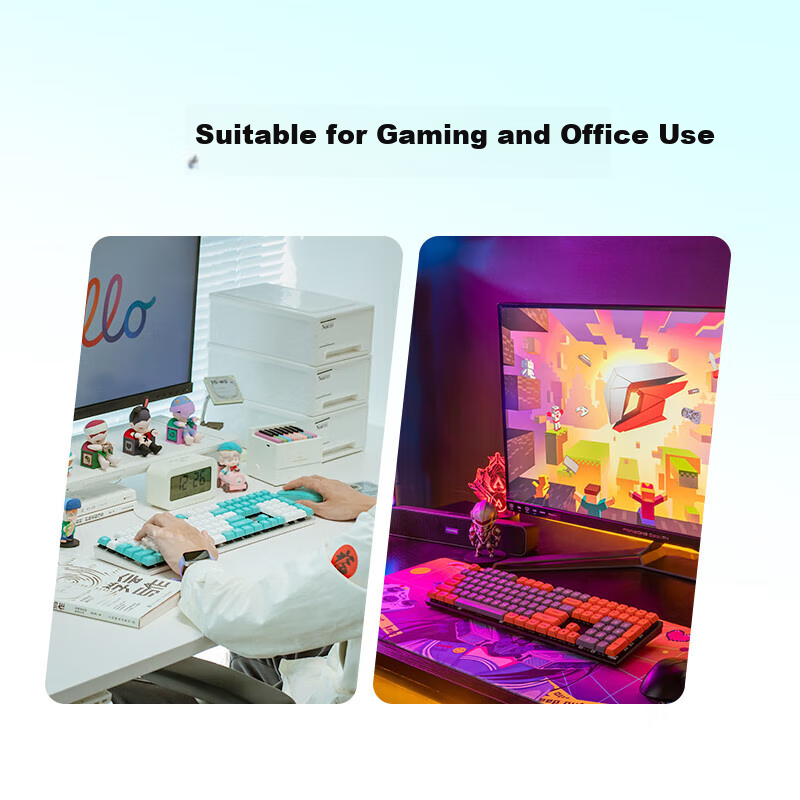 CHERRY KC200 Mechanical Keyboard Dual-use for Office and Gaming, Computer Keyboa...