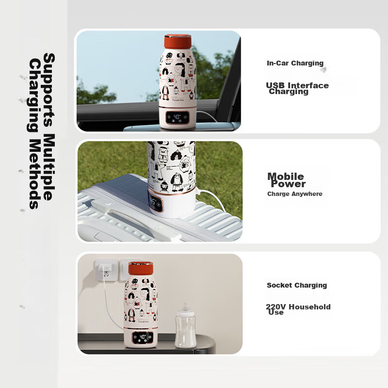 Taoqibaby Constant Temperature Cup, Wireless Portable Thermos, Baby Water Kettle...