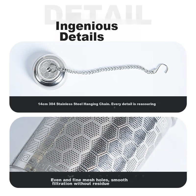 REVOMAX Ruihu-304 Stainless Steel Tea Canister