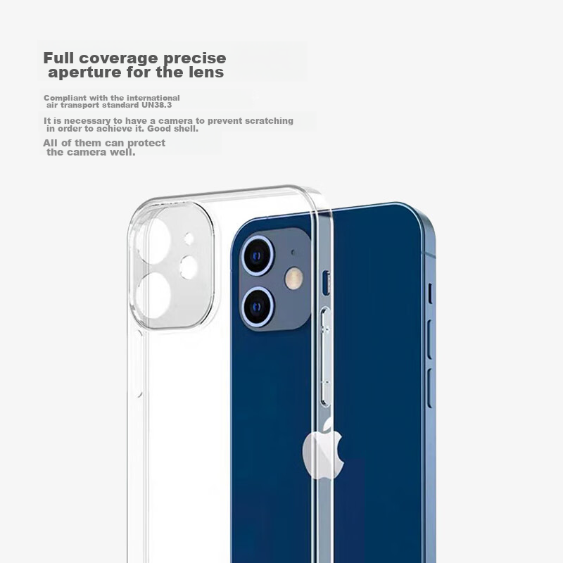 Snowkids IPhone 12 Mini Clear TPU Shockproof Case, Anti-Fingerprint Protective C...