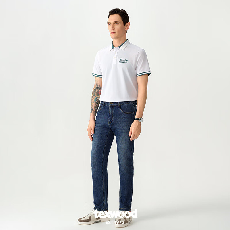 Texwood Men's Apple Jeans 24 New Casual Business Commute Straight-leg Men's Deni...