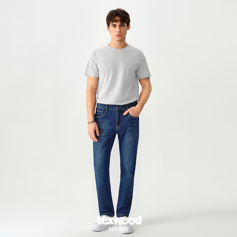 Texwood Men's Apple Jeans 24 New Casual Business Commute Straight-leg Men's Deni...