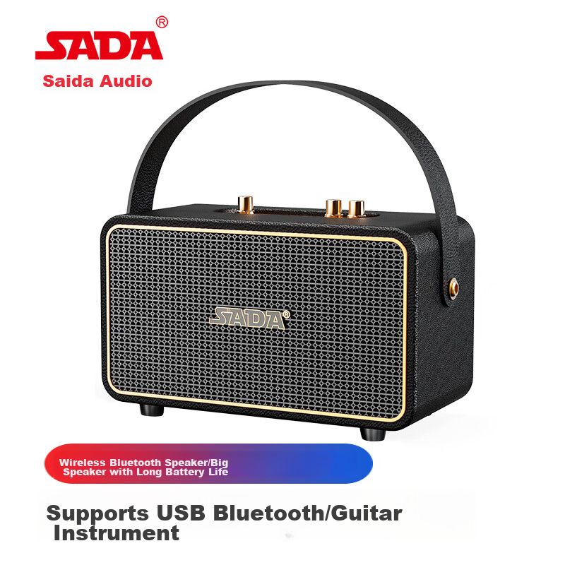 SADA K18 Outdoor Bluetooth Speaker, High-Power Portable Handheld, for Square Dan...
