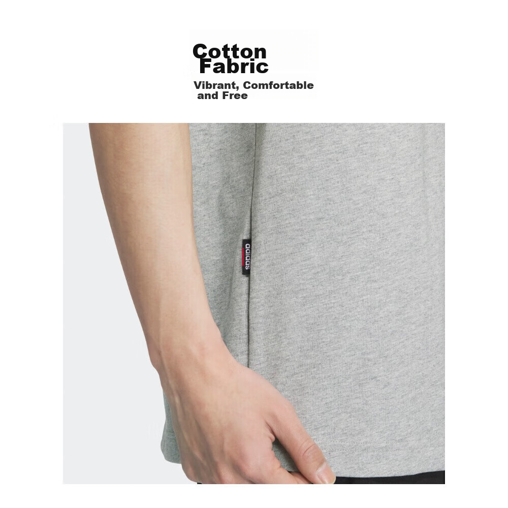 Adidas Cotton Summer Simple Men's Sportswear Short-Sleeve Fashion Trendy T-Shirt...