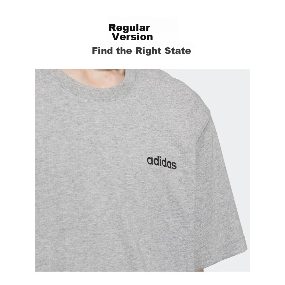 Adidas Cotton Summer Simple Men's Sportswear Short-Sleeve Fashion Trendy T-Shirt...