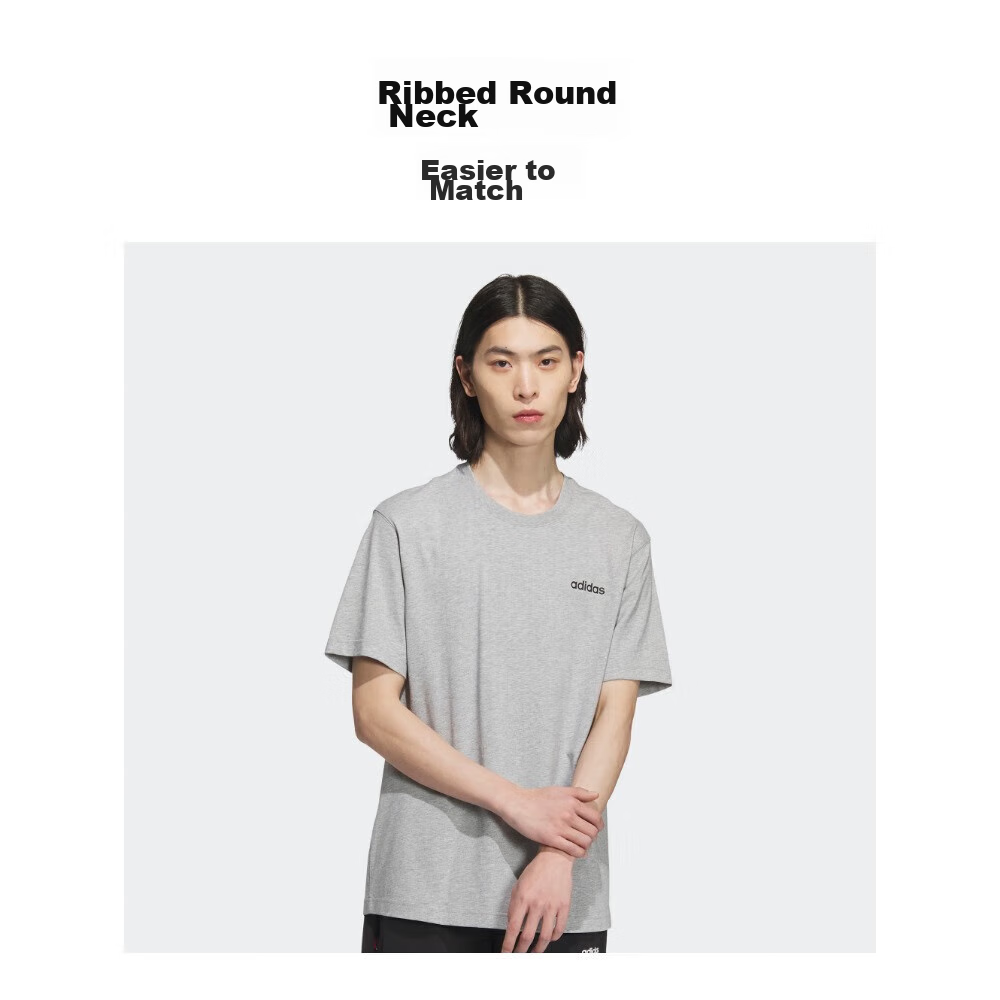 Adidas Cotton Summer Simple Men's Sportswear Short-Sleeve Fashion Trendy T-Shirt...