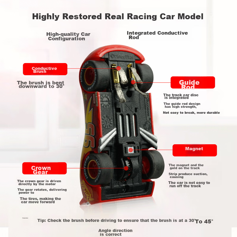 Carrera Track Car First Series 1：52 Original Parts Racing Car Electric Brush, 8...