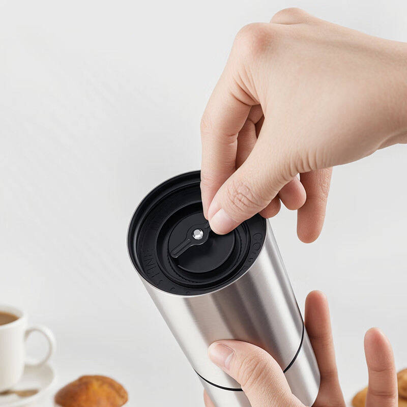 CLITON Electric Coffee Grinder, Hand-Cranked Coffee Bean Grinder, Portable Pour-...