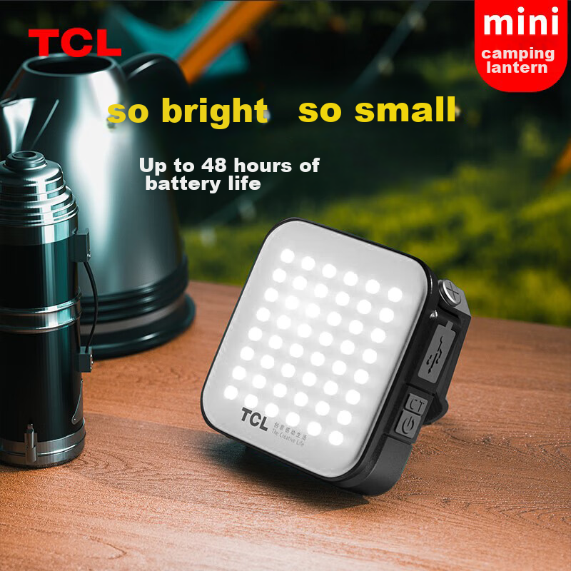 TCL Solar Outdoor Camping Light, Long-Lasting Battery Life, Tent Light, Emergenc...