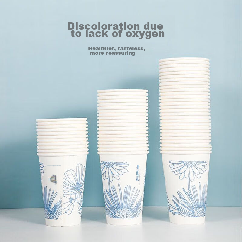 Yekee Disposable Thick Paper Cups 300ml*300 Pieces, Large Business Office Paper...