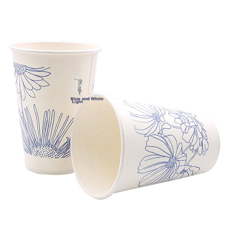 Yekee Disposable Thick Paper Cups 300ml*300 Pieces, Large Business Office Paper...