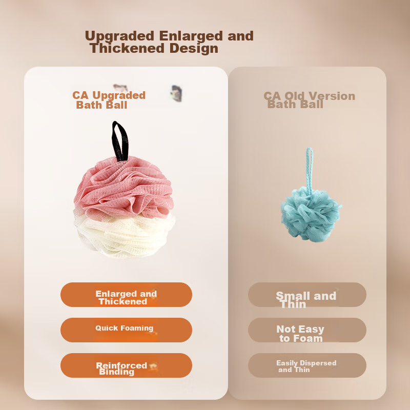 Creative Art Bath Sponge, Extra Large [3-Pack], Exfoliating Washcloth, Bathing E...