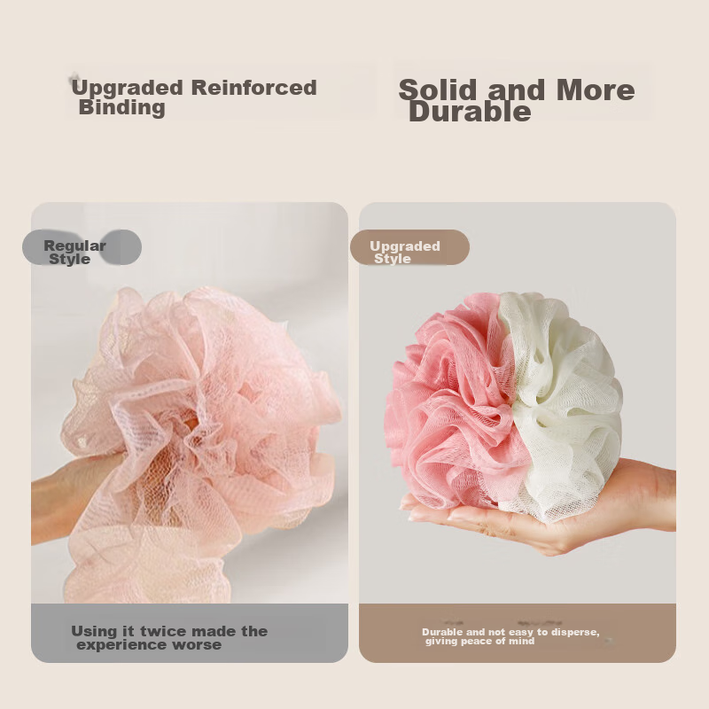 Creative Art Bath Sponge, Extra Large [3-Pack], Exfoliating Washcloth, Bathing E...