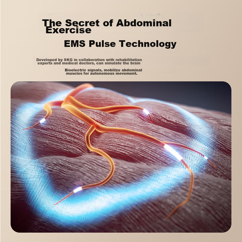 SKG Fat-Burning Machine, Waist Massager, EMS Fitness Device, Travel Equipment, O...