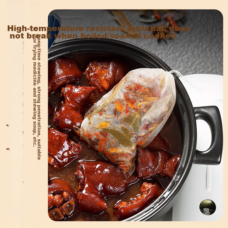 SHUANG YU Non-Woven Filter Bags, Herbal Medicine Bags, 100 Large Tea Bags, Soup...