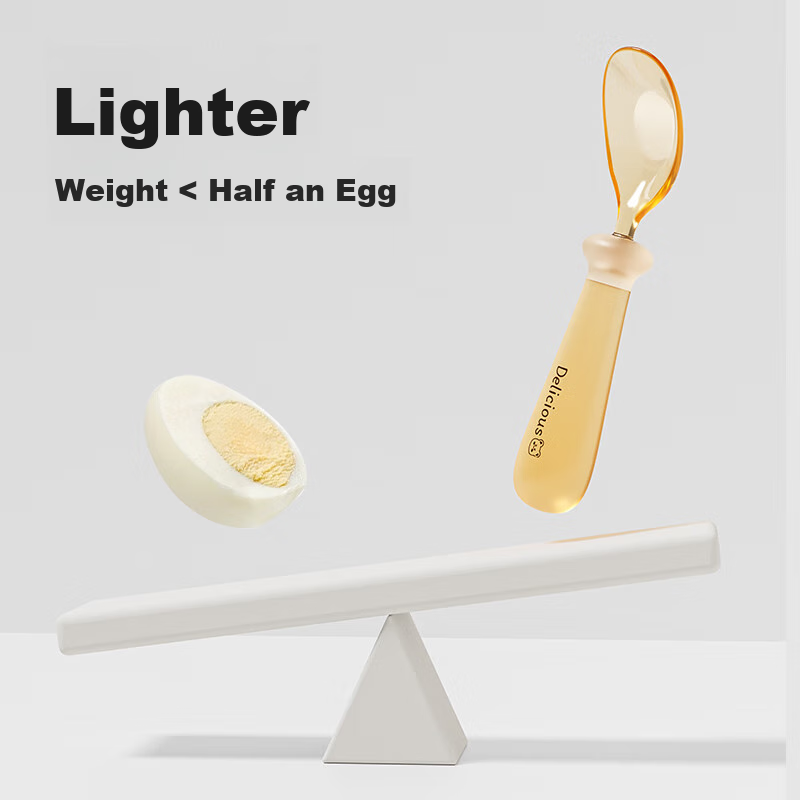 COOKSS Baby Spoon, Infant Yuanbao Spoon, Complementary Food Spoon, PPSU Material...