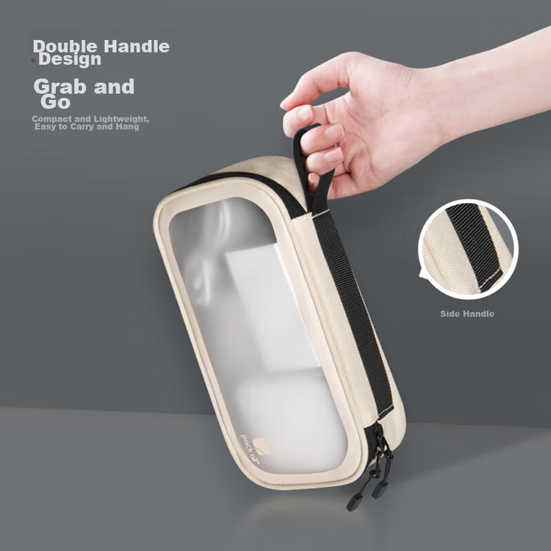 Pack All TPU Splash-Resistant Multifunctional Storage Bag with Cable Holes, Port...