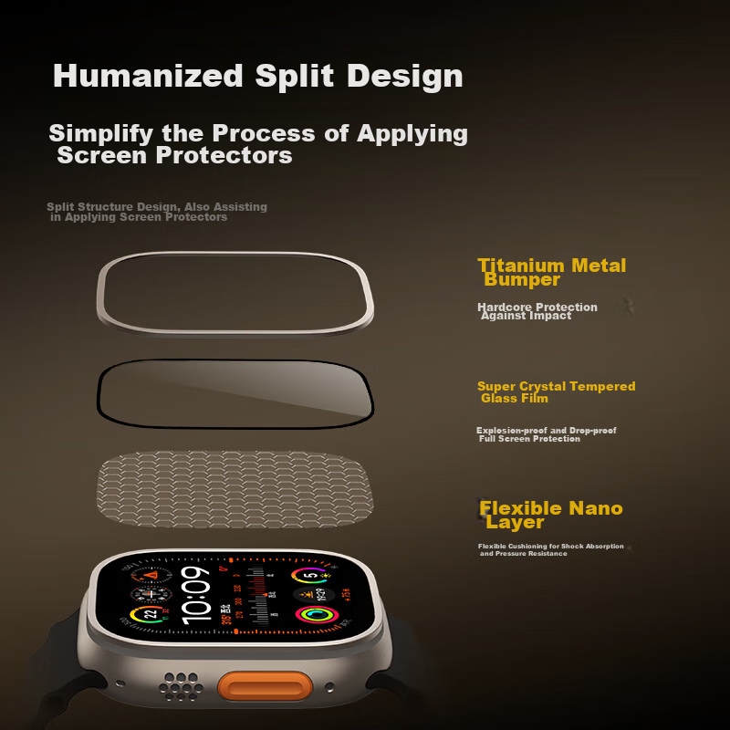 W&P [USA] Compatible with Apple Watch Protective Film, Apple IWatch Ultra 2/1 Ti...