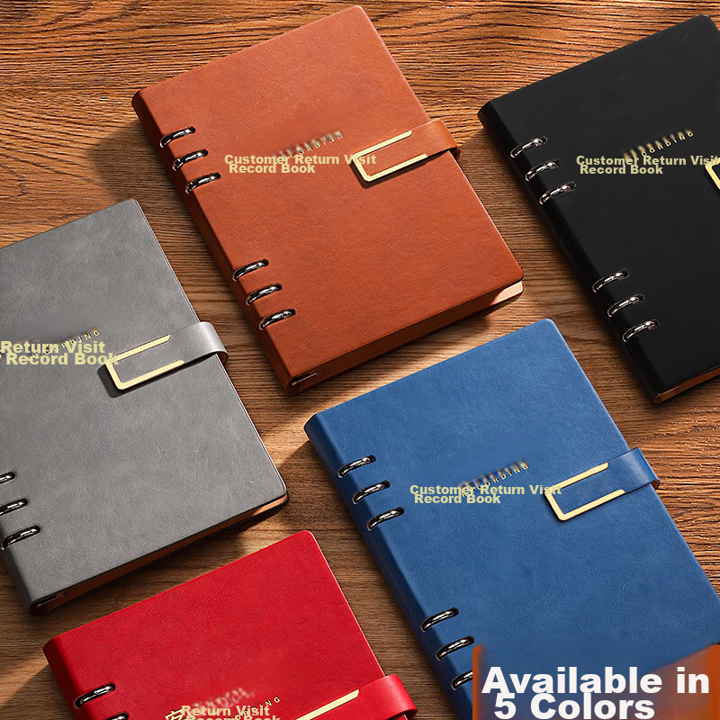 Ujia Customer Follow-Up Record Book, A5 Size, for Real Estate, Insurance, Car Sa...