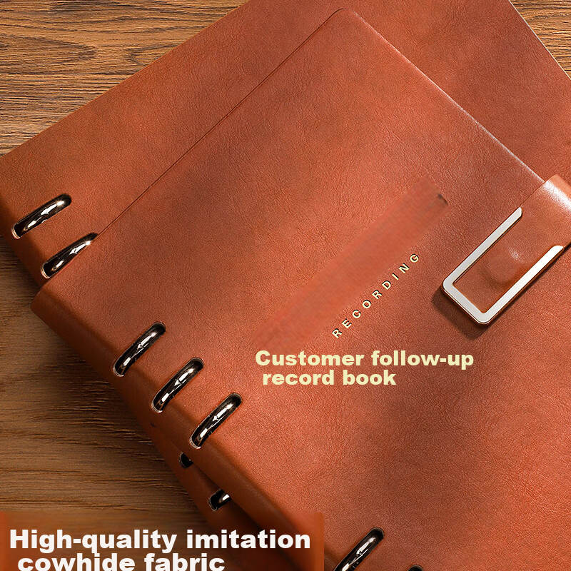 Ujia Customer Follow-Up Record Book, A5 Size, for Real Estate, Insurance, Car Sa...