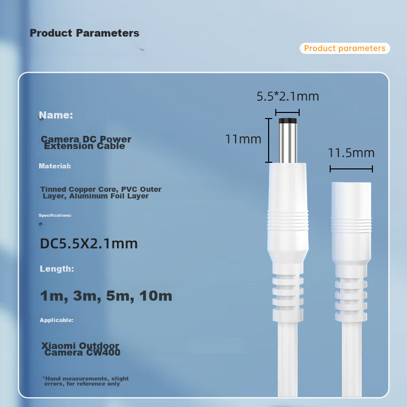 Trendsetter Compatible Power Extension Cable for Xiaomi Outdoor Camera, Suitable...