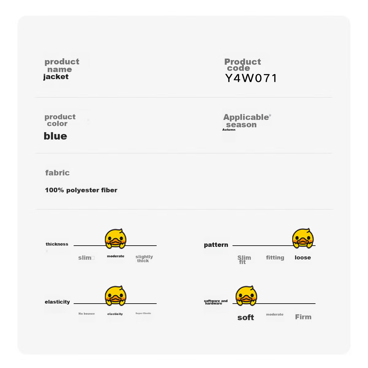 WALNUT DUCK [Children's Jacket] Little Yellow Duck 2025 Spring Casual Sports Jac...