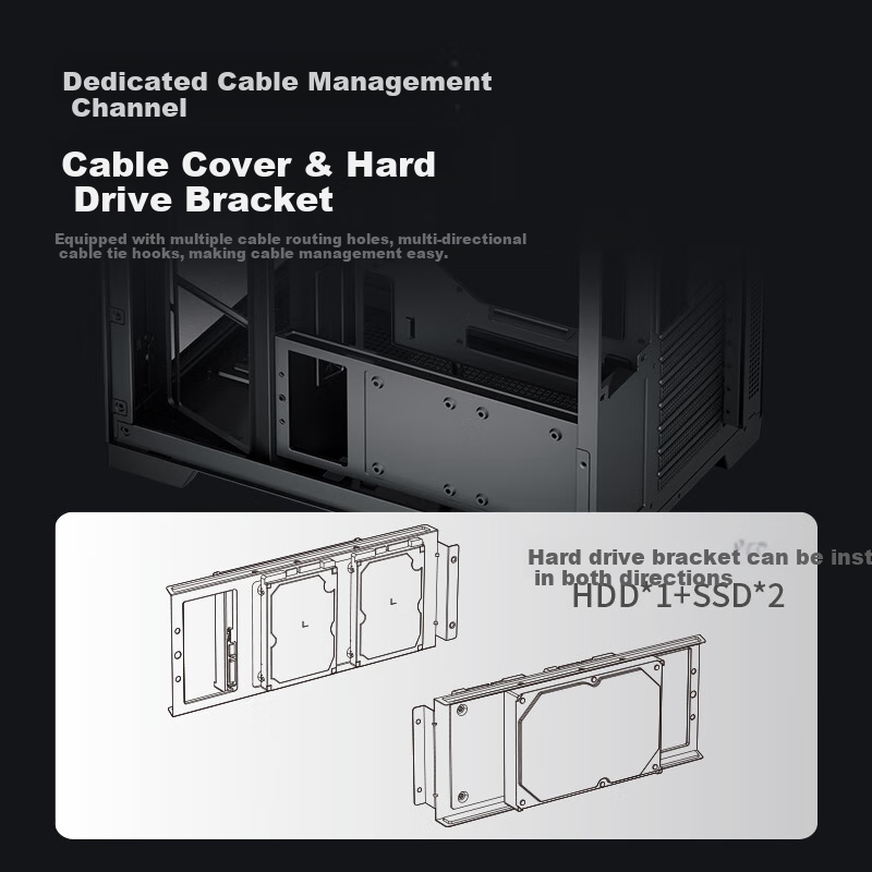 SUPER FLOWER Zhenhua Flash Butterfly White Seaside Room Desktop Computer Chassis...