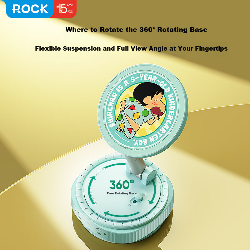 ROCK Crayon Shin-chan Vacuum Adsorption Magnetic Car Phone Holder Car Navigation...