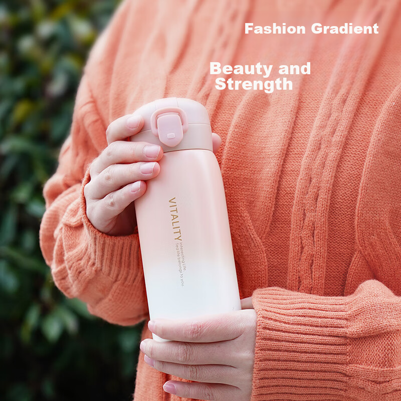 Angelamiao Mini Insulated Mug for Women Students, Cute Portable Water Cup, 304 S...