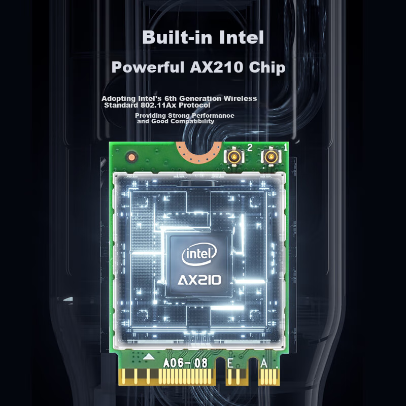 EB-LINK Intel AX210 Chip Laptop Wireless Network Card, 5374M M.2 Interface, WiFi...