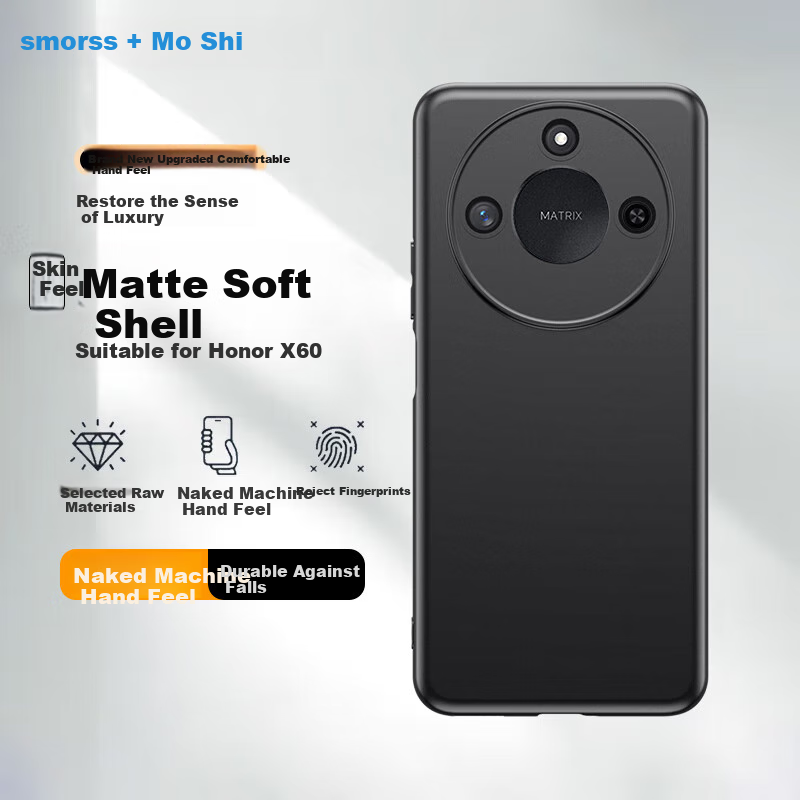 Smorss Protective Case for Honor X60, Huawei Honor Phone Case with Full Lens Pro...