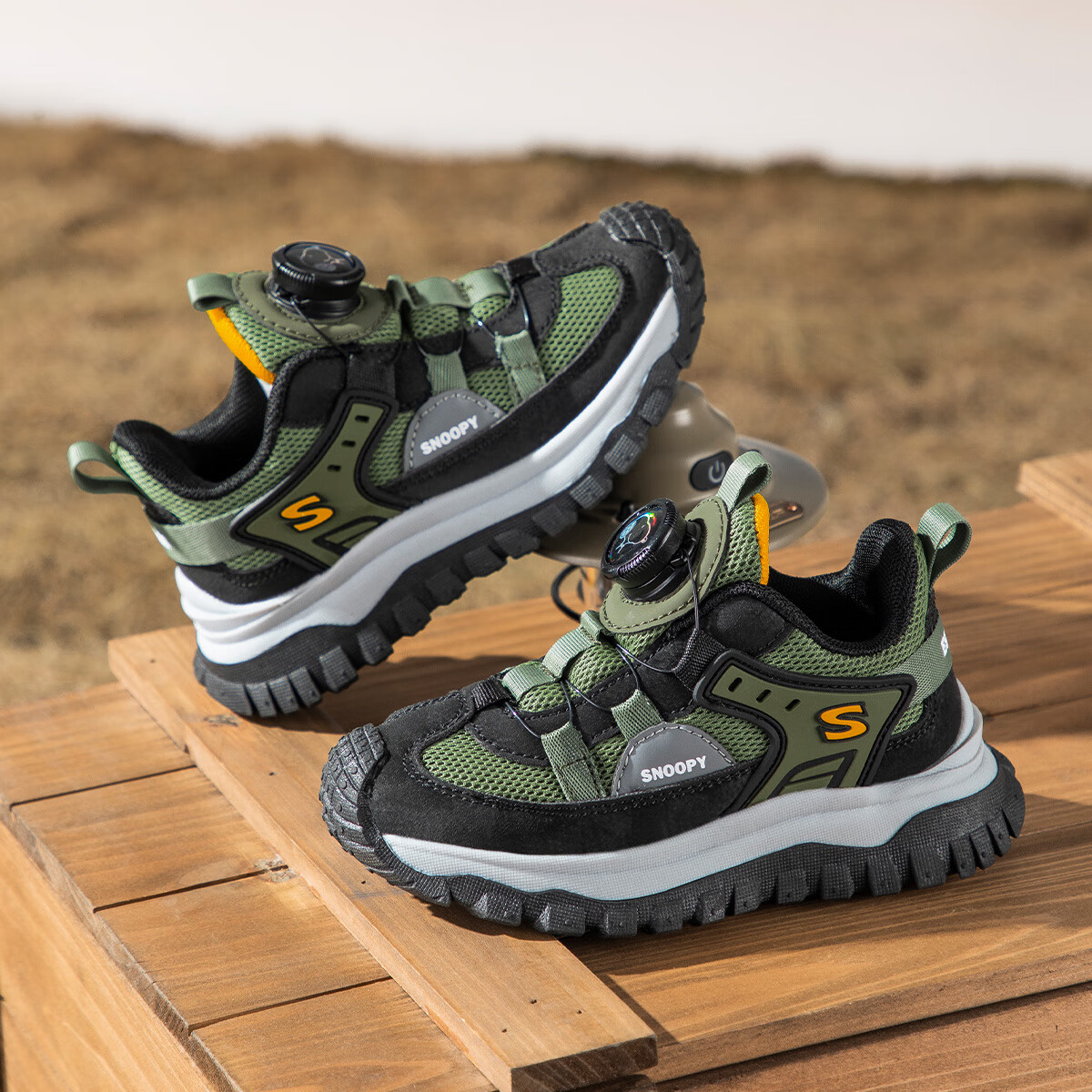 SNOOPY Children's Shoes, Boys And Girls Sports Shoes, Kids Wear-Resistant Outdoo...