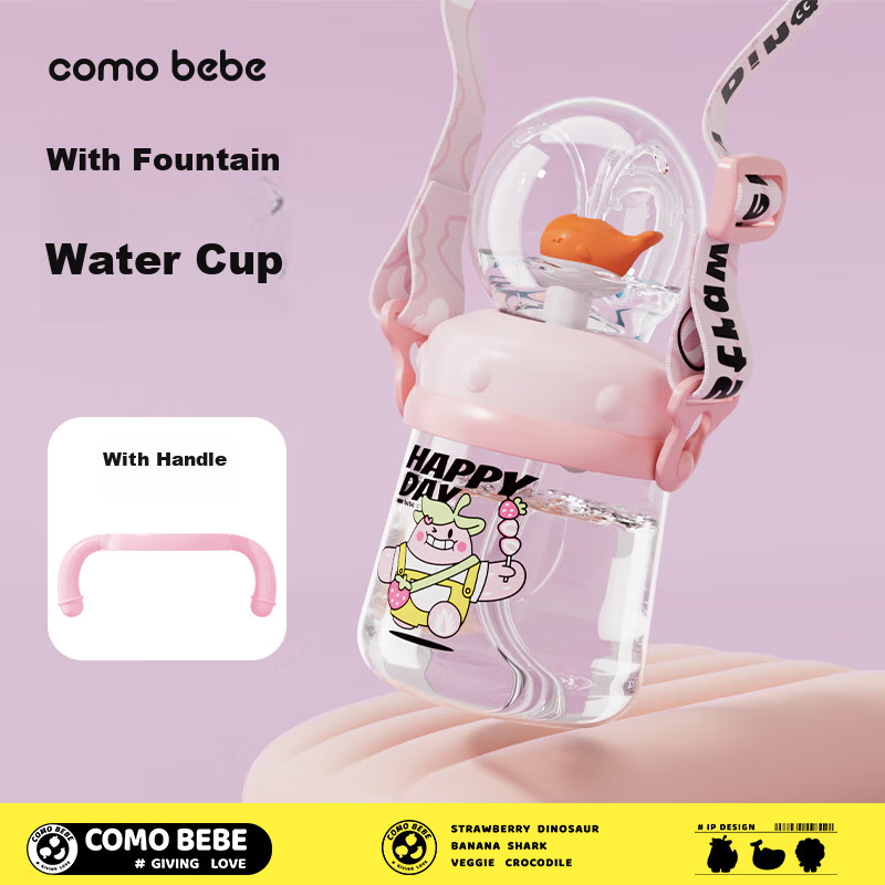 Comobebe Cute Baby Sippy Cup, Kindergarten Water Drinking Aid, Children's Water...