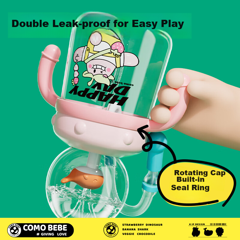 Comobebe Cute Baby Sippy Cup, Kindergarten Water Drinking Aid, Children's Water...