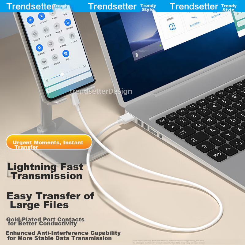 Trendsetter Compatible with Huawei Data Cable, 6A Charging Cable, 100W 80W 66W 4...