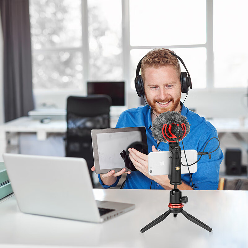 BOYA BY-MM1+ Super-Cardioid Shotgun Microphone for Camera and Smartphone Live St...