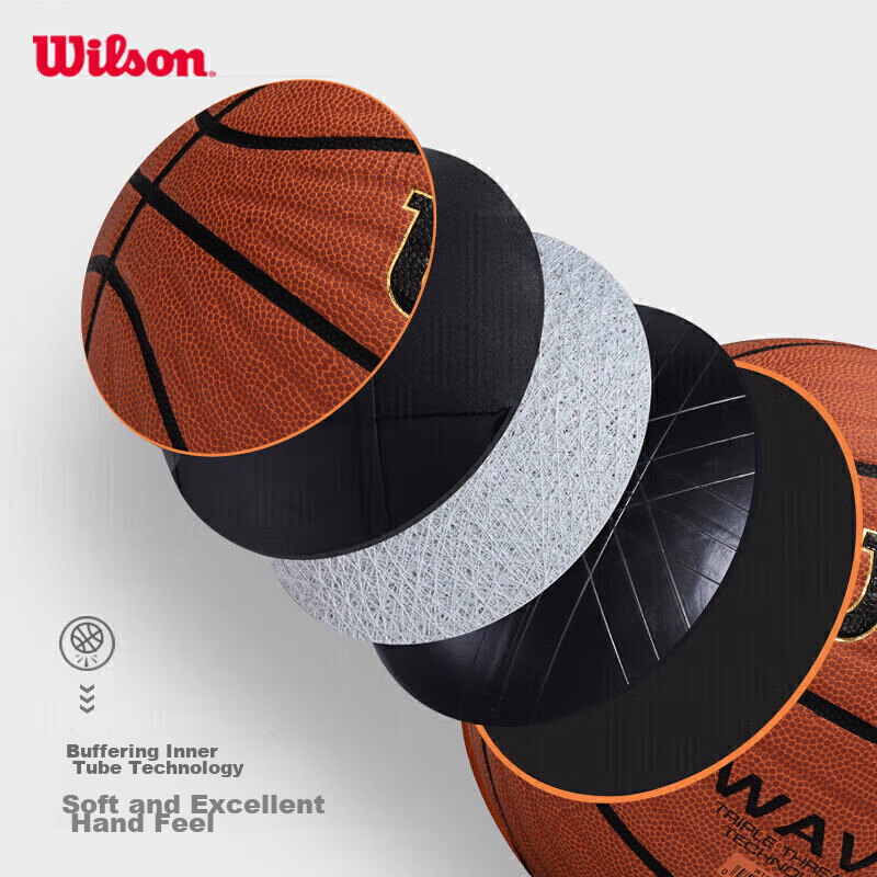 Wilson Wave League Official Game Ball, Wave Technology Control, PU Material, Adu...