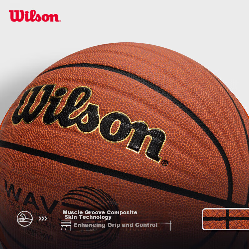 Wilson Wave League Official Game Ball, Wave Technology Control, PU Material, Adu...