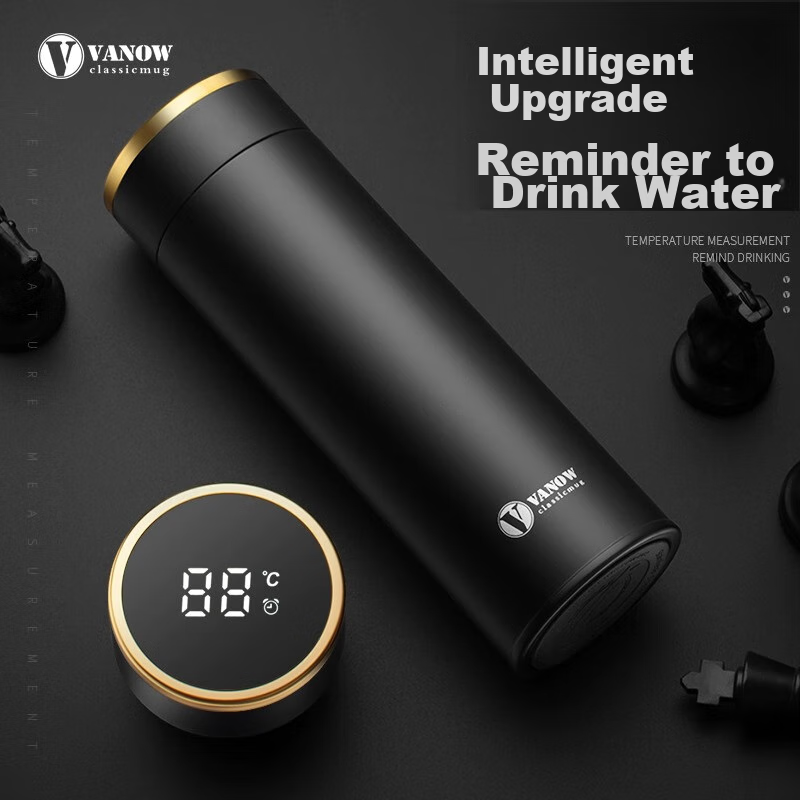 Vanow Insulated Mug Set Ceramic Mark Cup Smart 316 Cup Gift Box Corporate Custom...