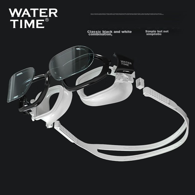 WATERTIME/Shuichuan Swimming Goggles, Anti-Fog, High-Definition, Large Frame, fo...