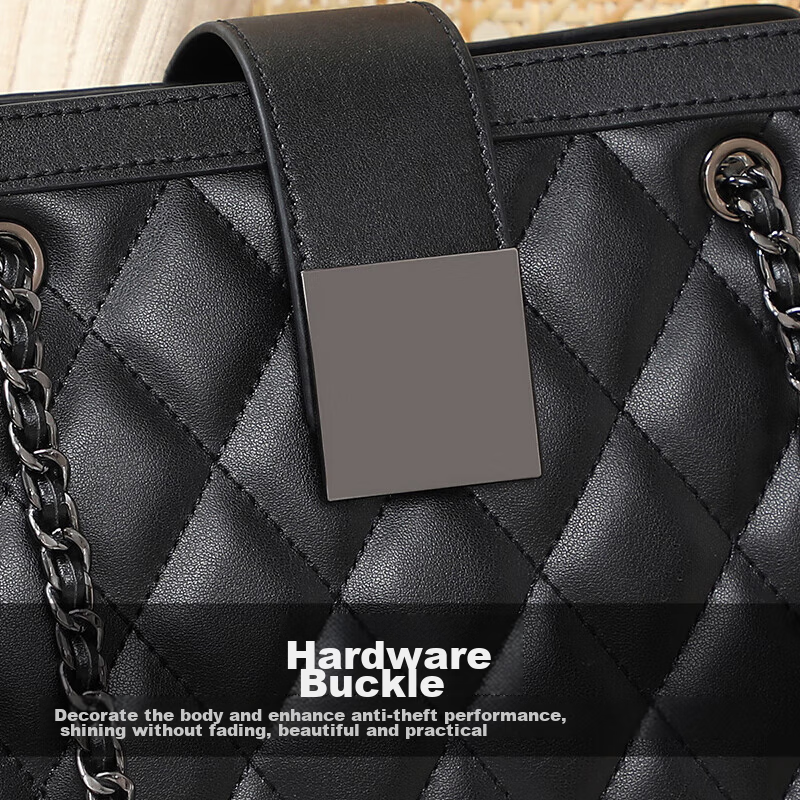 Viney Leather Handbag, Stylish Crossbody Shoulder Bag, Light Luxury Chain Bag, P...