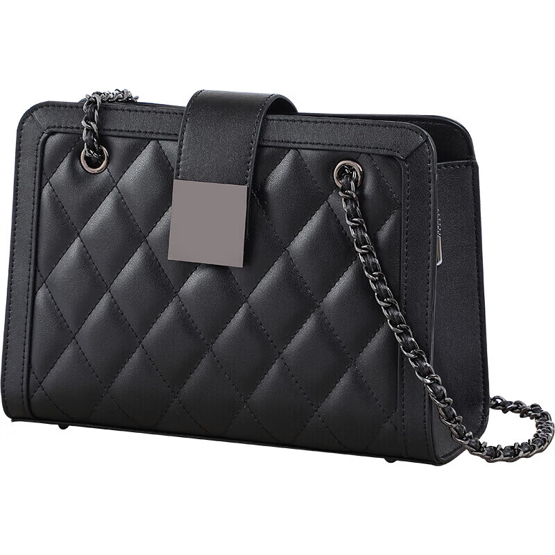 Viney Leather Handbag, Stylish Crossbody Shoulder Bag, Light Luxury Chain Bag, P...