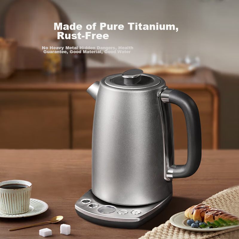 TILIVING (Titanium Living) Pure Titanium Electric Kettle, Insulated All-In Autom...