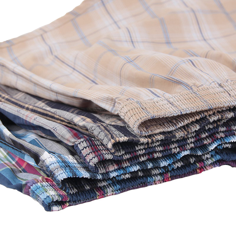 BXMAN Loose Men's Underwear Men's Square Pants Pure Cotton Twill Aro Pants Mid-w...