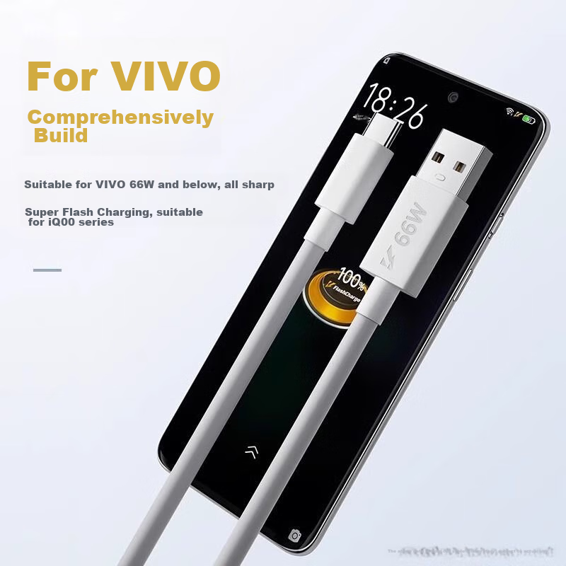 Trendsetter 6A Charging Cable for Vivo/iqoo, 66W Fast Charging Cable for Neo5/5s...