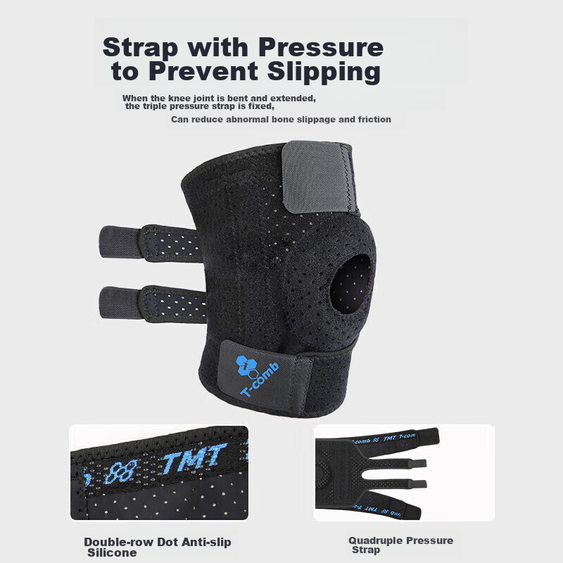 TMT Sports Knee Brace, Basketball Knee Support, Summer Meniscus Protection, Pate...