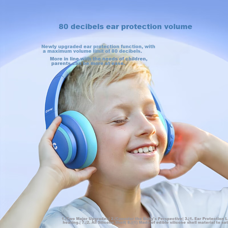 Tribit XFree Tune Kids Headphones, Wireless Bluetooth Headset with Low Decibel N...