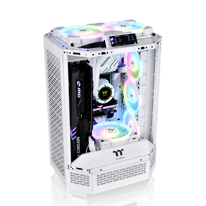 Thermaltake (Tt) The Tower 300 Seaside View Case, Computer Tower, White (Matx Mo...